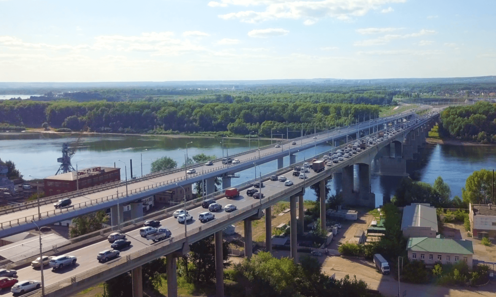 Затонский мост в Уфе